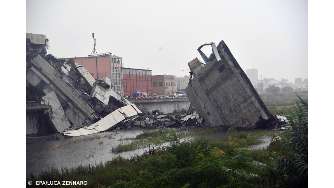 Viaduto colapsa no norte da Itália
