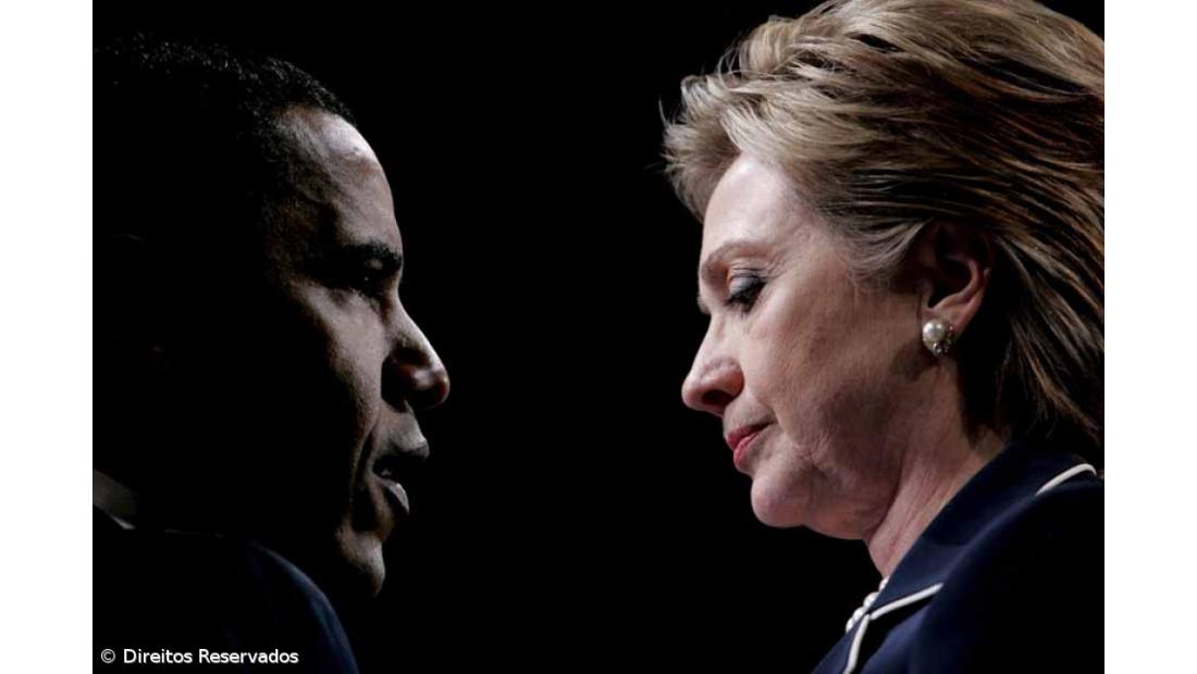 Hillary Clinton pede apoio para Obama 