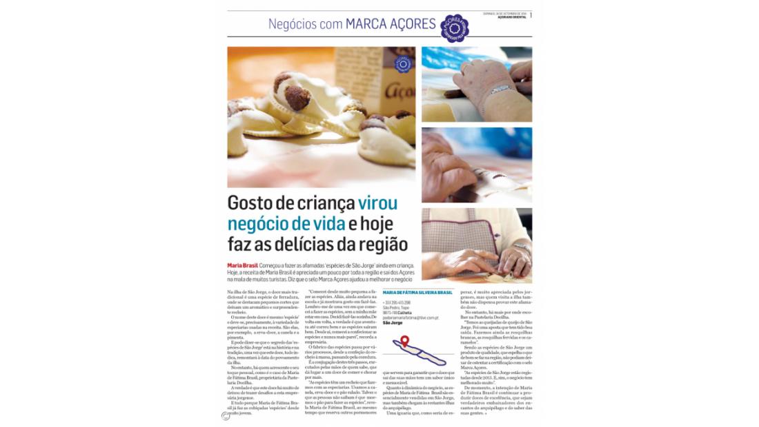 Suplemento Negócios com Marca Açores - Setembro