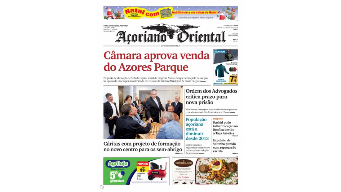 "Câmara aprova venda do Azores Parque"