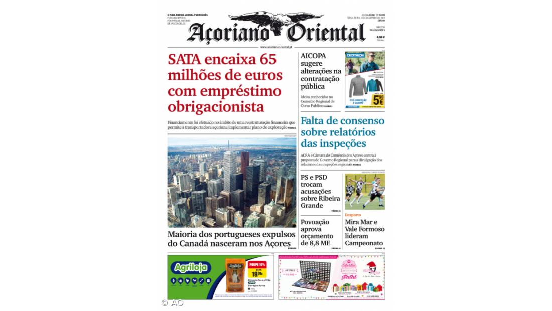 SATA encaixa 65 milhões de euros com empréstimo obrigacionista