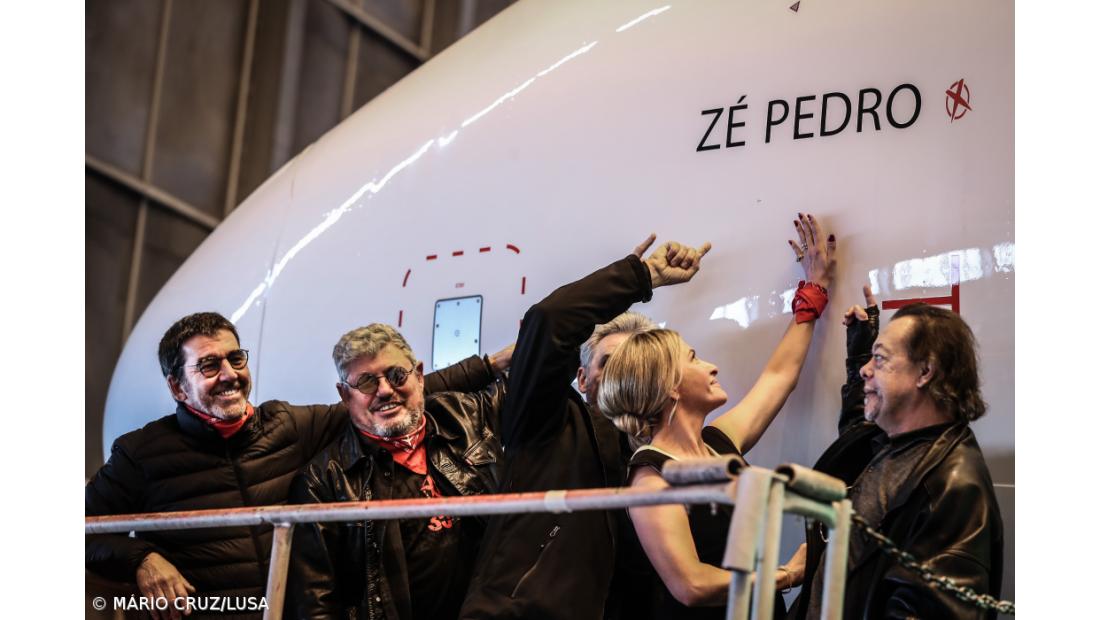Avião da TAP batizado com o nome de Zé Pedro dos Xutos & Pontapés – Imagem 4