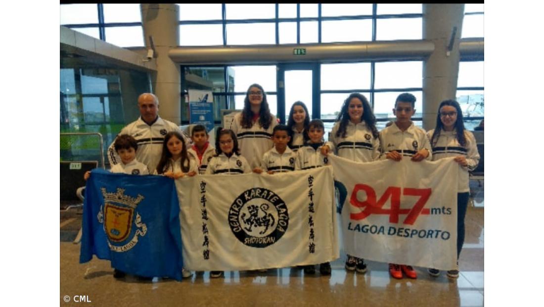 Atletas do Centro de Karaté de Lagoa em destaque no Nacional