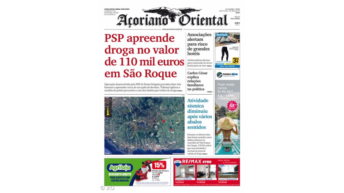 PSP apreende droga no valor de 110 mil euros em São Roque