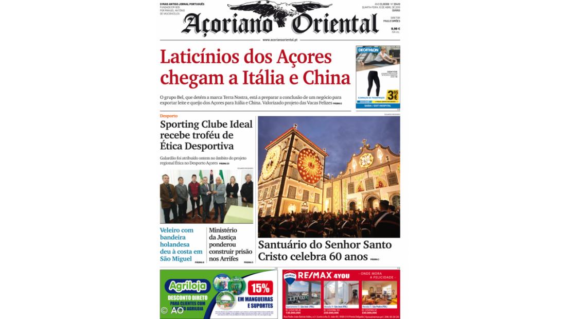 Laticínios dos Açores chegam a Itália e China