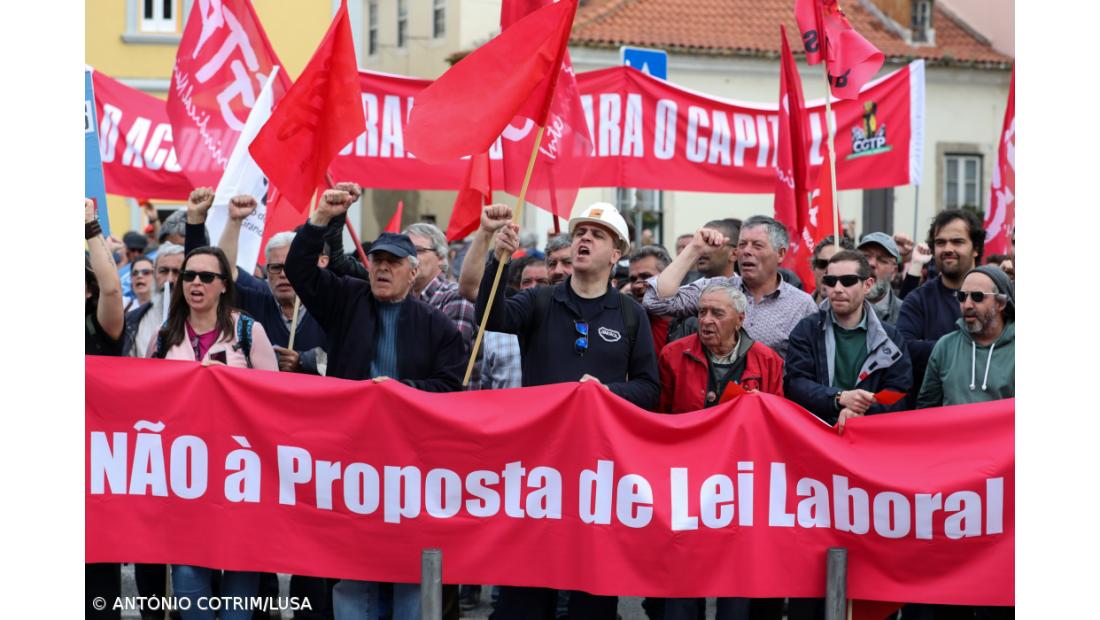 Milhares na manifestação da CGTP contra proposta de revisão do código laboral 