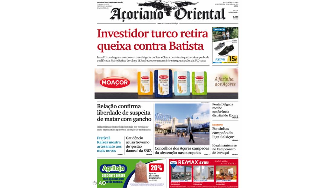 "Investidor turco retira queixa contra Batista"