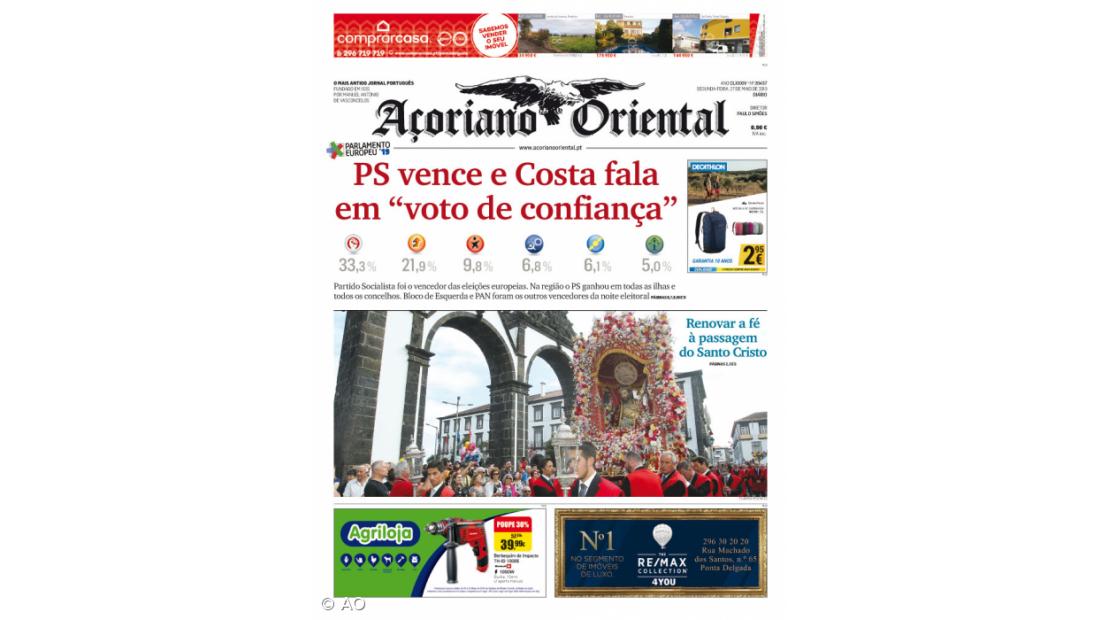 PS vence e Costa fala em “voto de confiança”