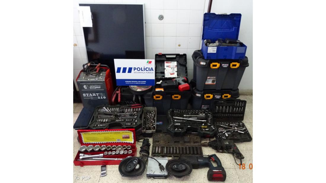 PSP recupera quatro veículos e diversos artigos furtados
