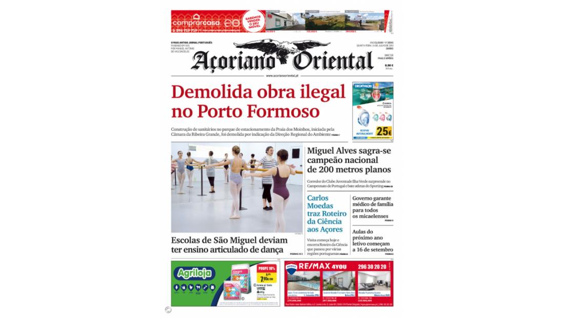 "Demolida obra ilegal no Porto Formoso"