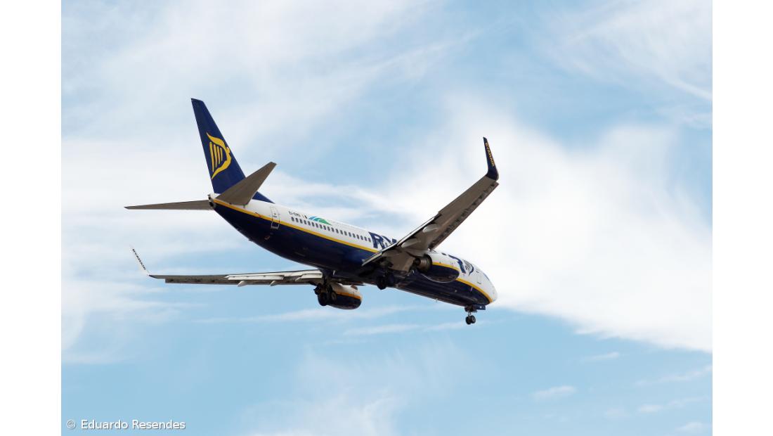 Ryanair responsável por um quinto dos passageiros