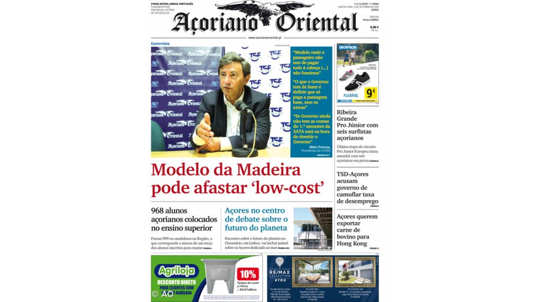 Modelo da Madeira pode afastar 'low-cost'