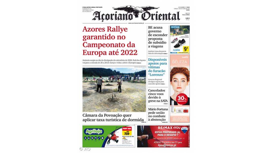Azores Rallye garantido no Campeonato da Europa até 2022
