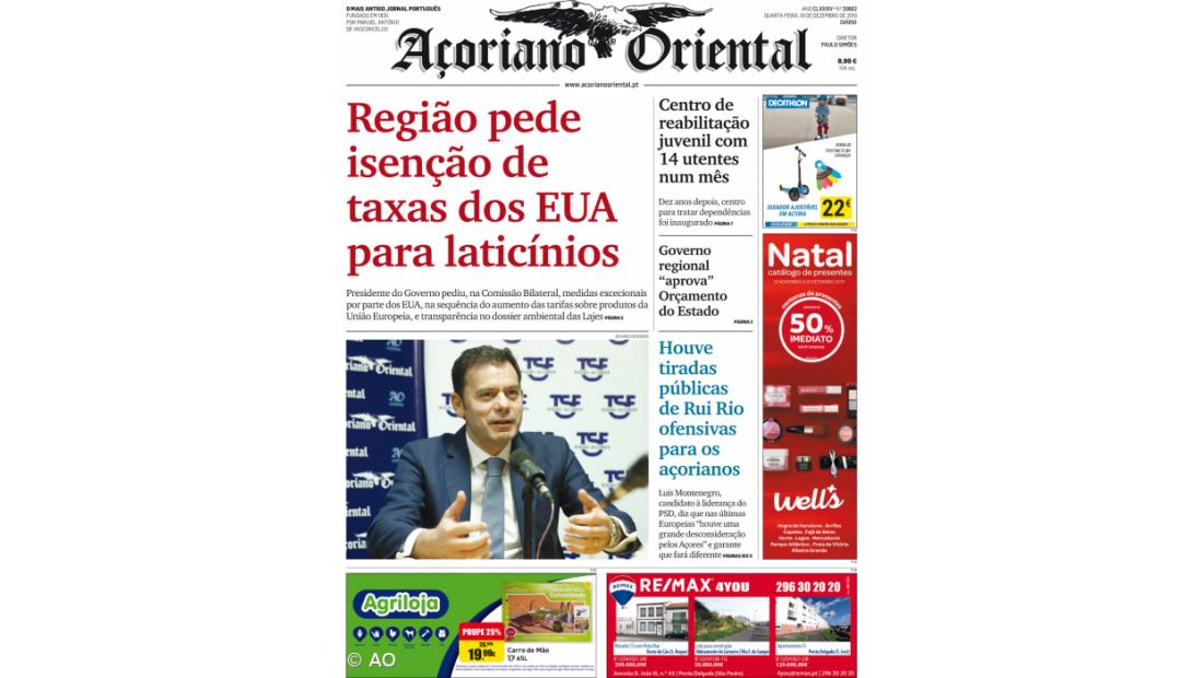 Região pede isenção de taxas dos EUA para laticínios