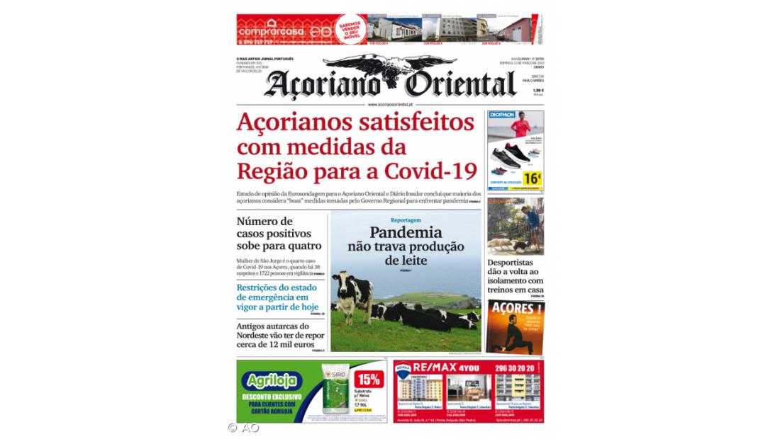 Açorianos satisfeitos com medidas da Região para a Covid-19