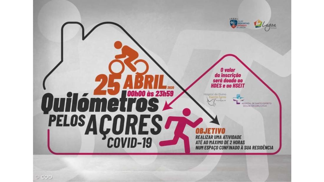 Atividade física em casa vai ajudar hospitais açorianos