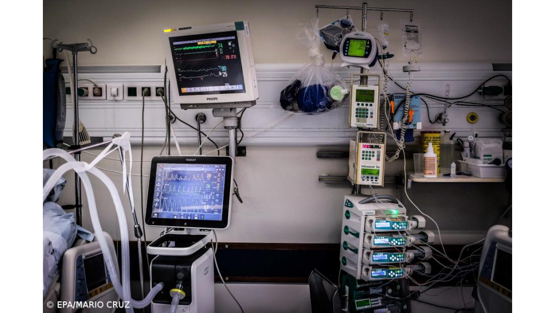 Covid-19: Cuidados intensivos com taxa de ocupação de 65% na região de Lisboa