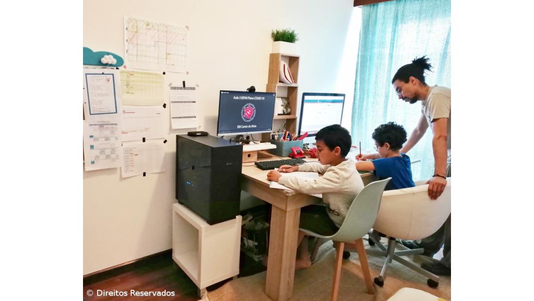 Os dias ‘loucos’ das famílias em tempos de telescola – Imagem 1