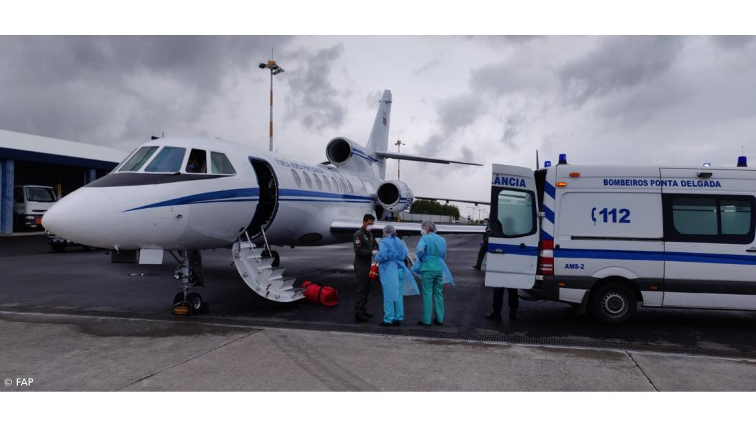 Força Aérea realiza transporte urgente de duas crianças dos Açores para o Continente – Imagem 2