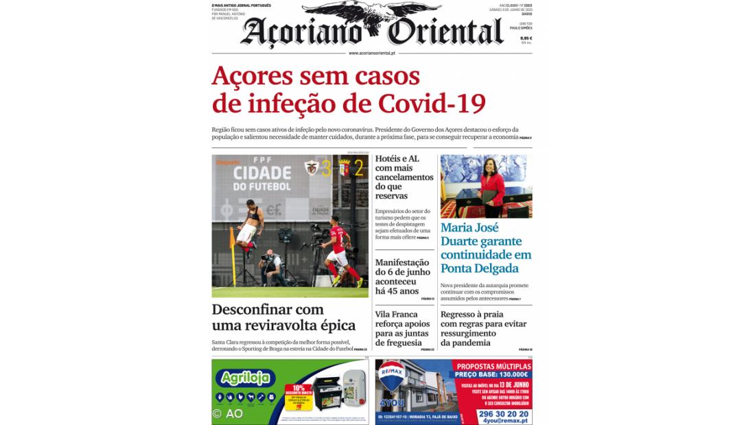 Açores sem casos  de infeção de Covid-19