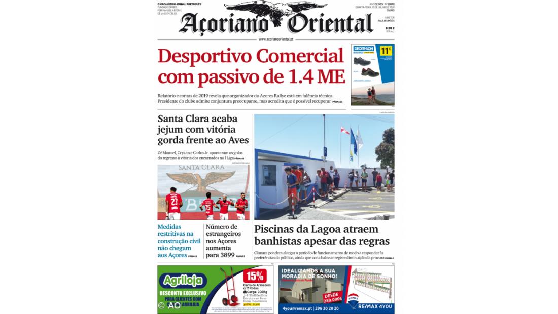 Desportivo Comercial com passivo de 1.4 ME