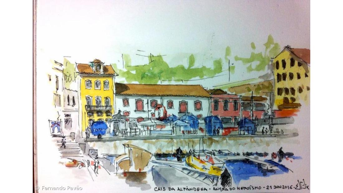 Emanuel Félix: Filho das letras e um dos pais do Urban Sketching na ilha Terceira – Imagem 4