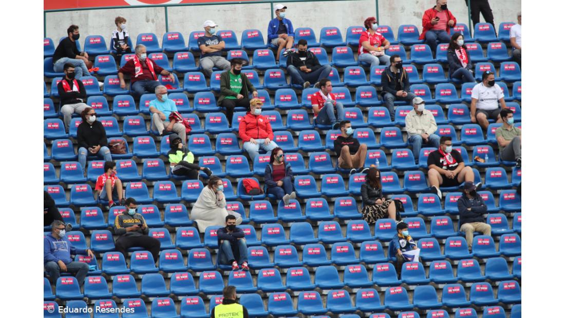 Jogo do Santa Clara em casa com lotação máxima de 1000 espetadores