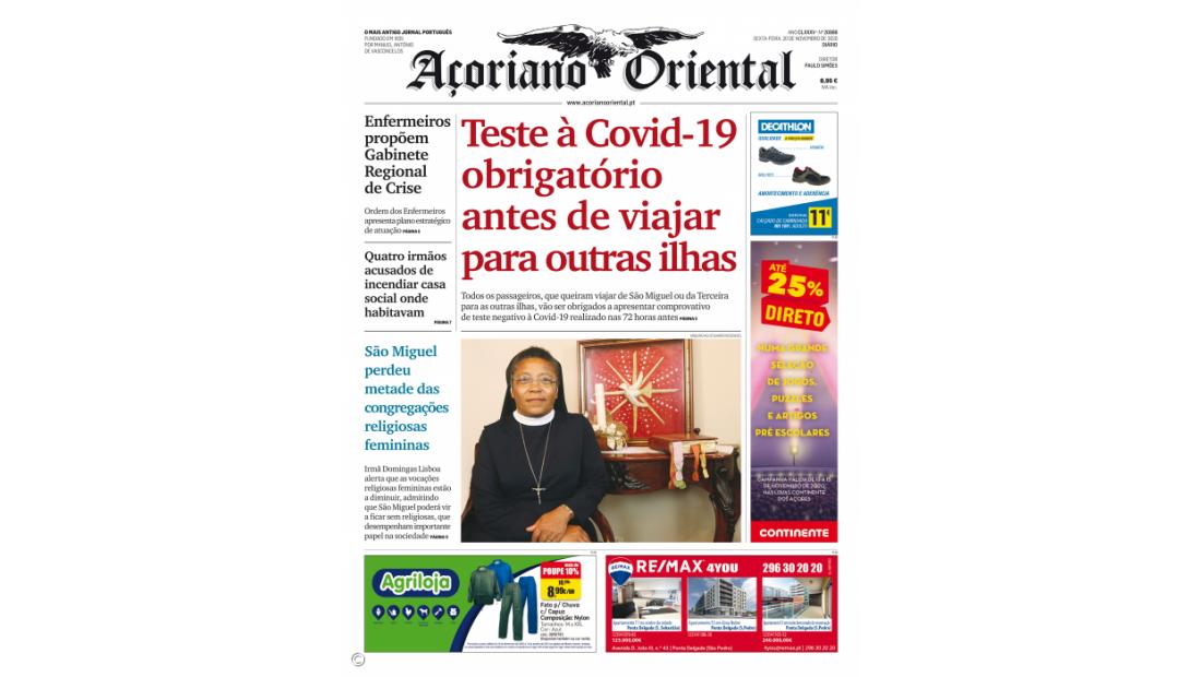 Teste à Covid-19 obrigatório antes de viajar para outras ilhas