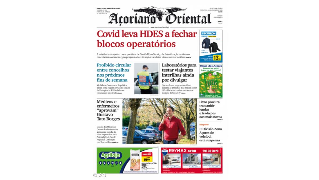 Covid leva HDES a fechar blocos operatórios