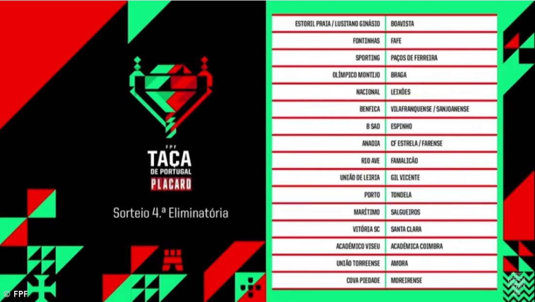 Santa Clara joga em Guimarães para a Taça de Portugal 