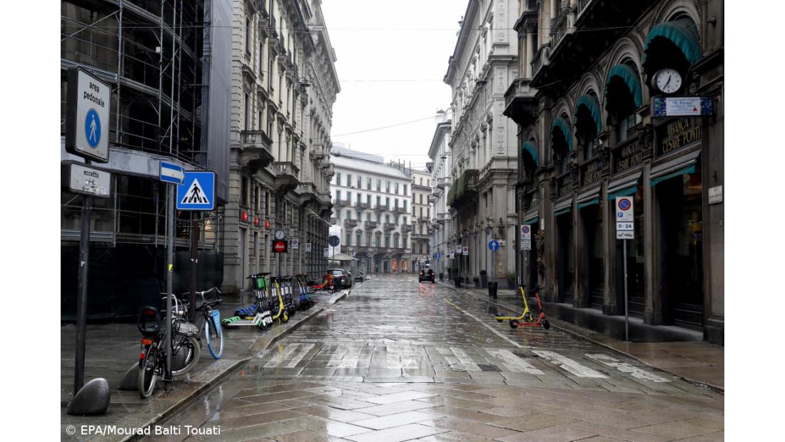 Itália regista mais 21.261 infeções e mais 376 mortes em 24 horas