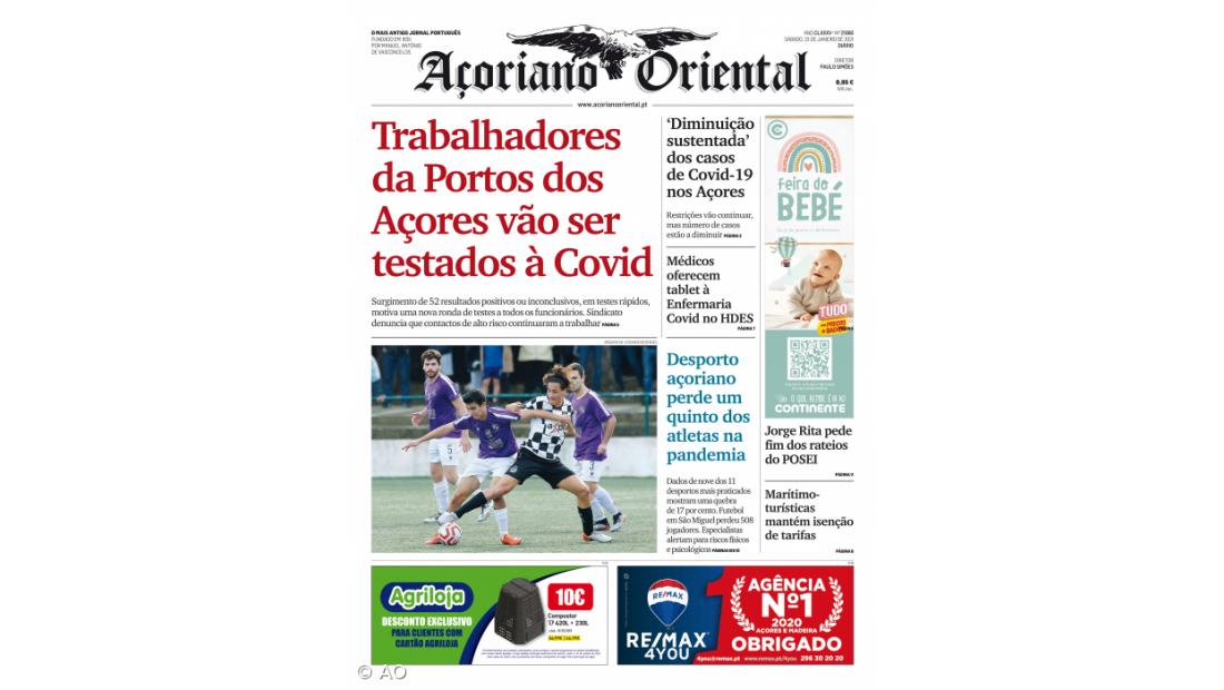 Trabalhadores da Portos dos Açores vão ser testados à Covid