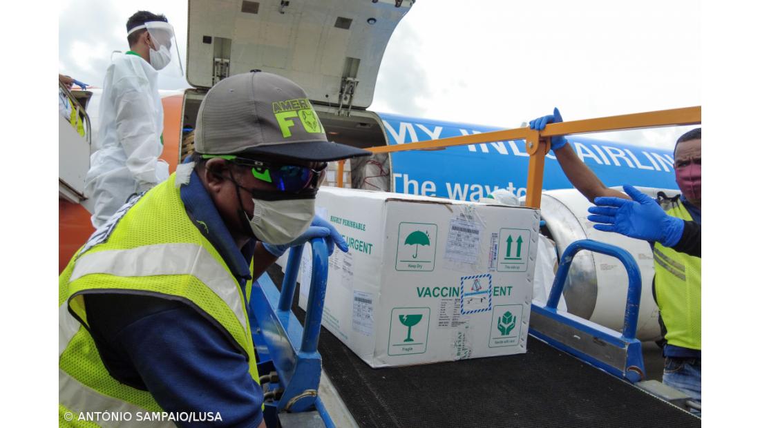 Primeiras 24 mil doses das vacinas chegam a Timor-Leste