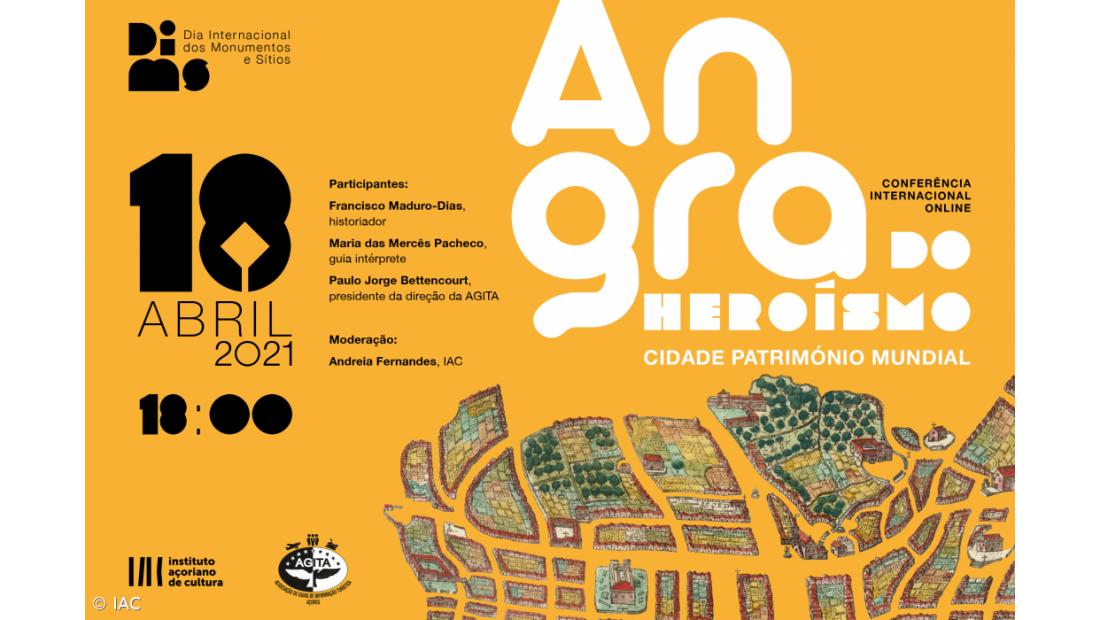 IAC organiza conferência online "Angra do Heroísmo, Cidade Património Mundial da Unesco"