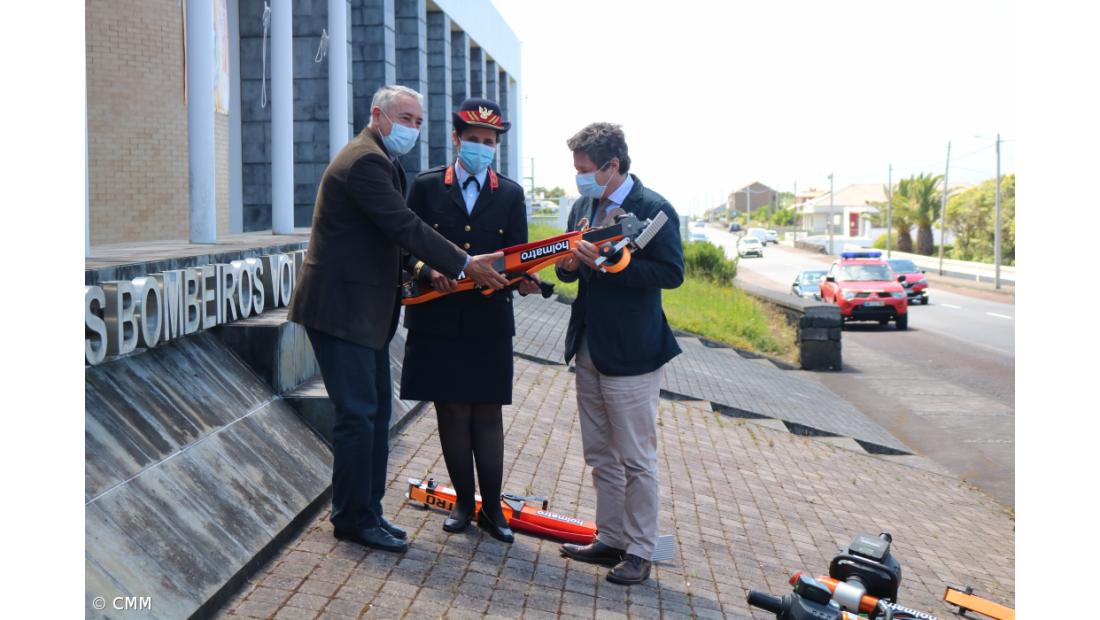 Bombeiros da Madalena com novos equipamentos de desencarceramento