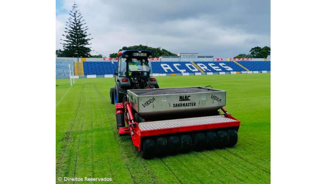 Drenagem do relvado do estádio melhorou bastante