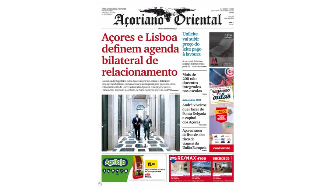 Açores e Lisboa definem agenda bilateral de relacionamento