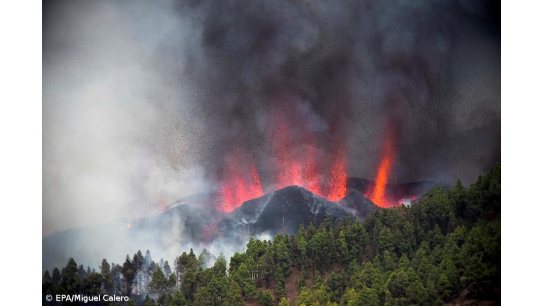 Vulcão nas Canárias intensificou atividade