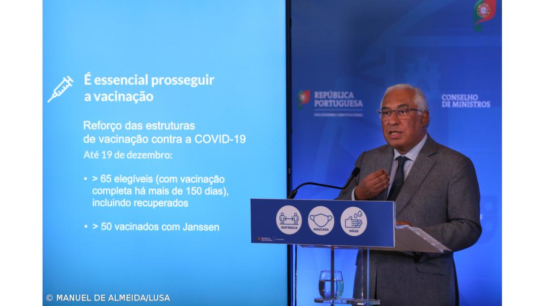 António Costa reitera apelo para uma adesão efetiva à vacinação