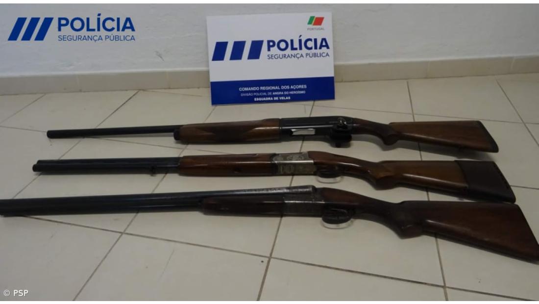 Apreensão de três armas de fogo em São Jorge