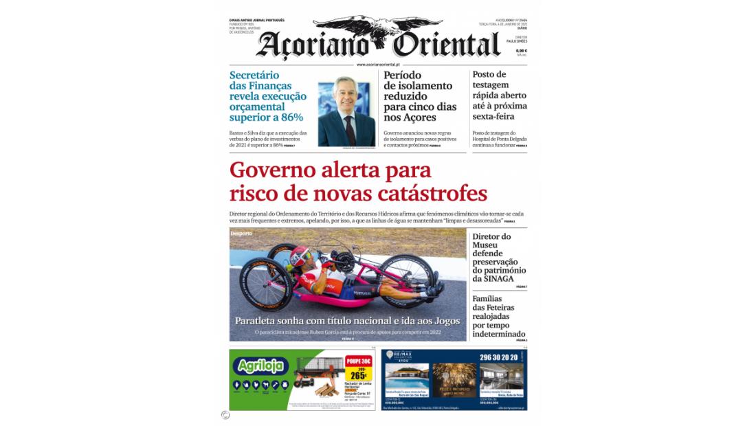 Governo alerta para risco de novas catástrofes