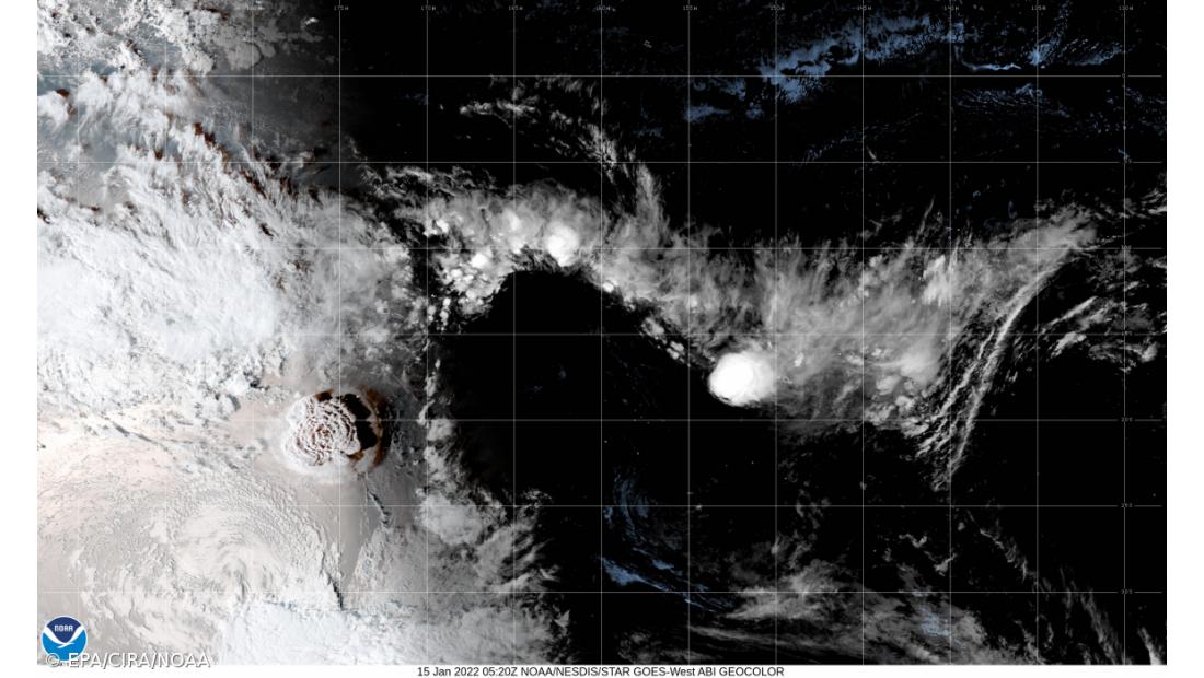 Erupção do vulcão de Tonga causa alteração do nível do mar nos Açores