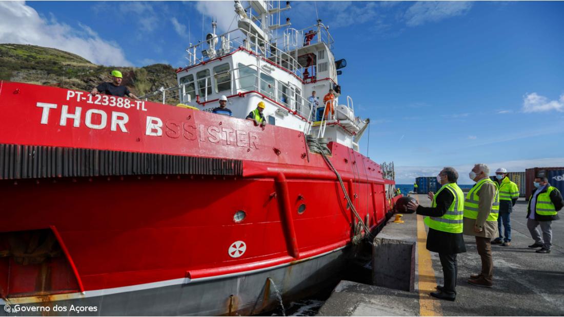 Navio Thor B deu “estabilidade e previsibilidade” ao abastecimento ao Corvo 