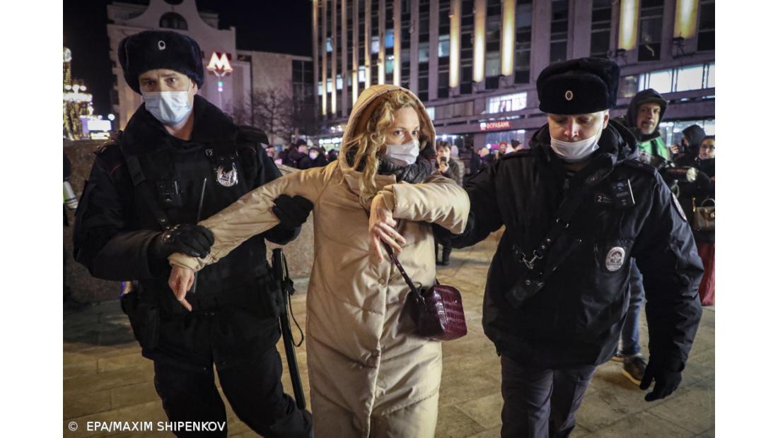 Pelo menos 5.000 detidos em manifestações na Rússia