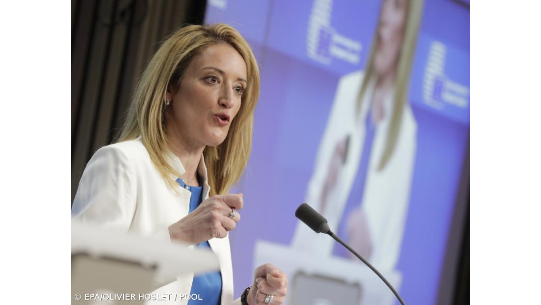 Metsola disponível para colaborar com António Costa na resposta aos desafios da UE