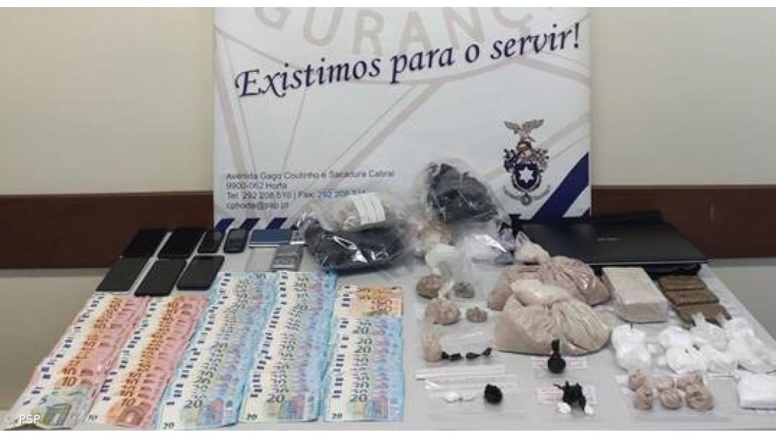 Quatro homens detidos na Horta com mais de 13 mil doses de heroína
