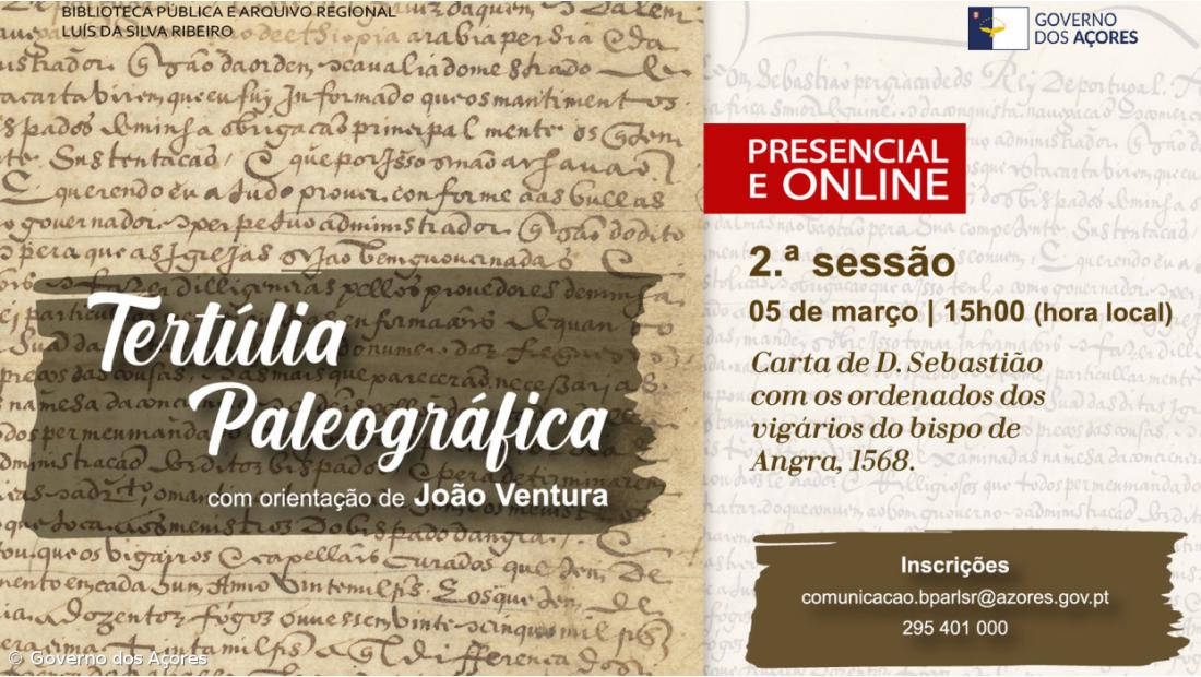 Tertúlia paleográfica sobre carta régia sábado na Biblioteca de Angra 