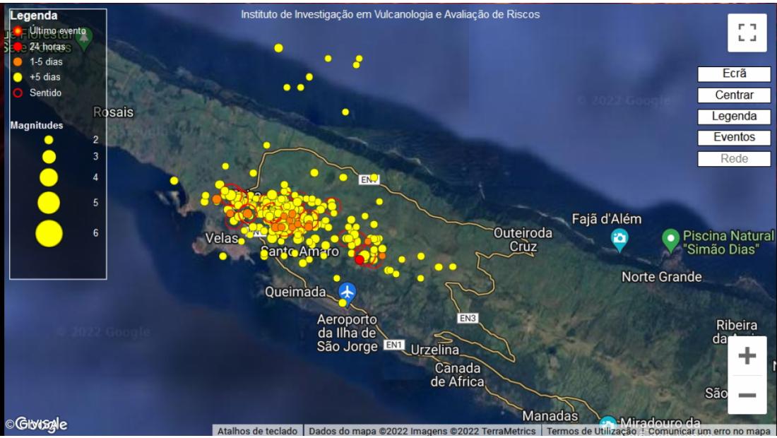 Ilha de São Jorge com 39.995 abalos desde março
