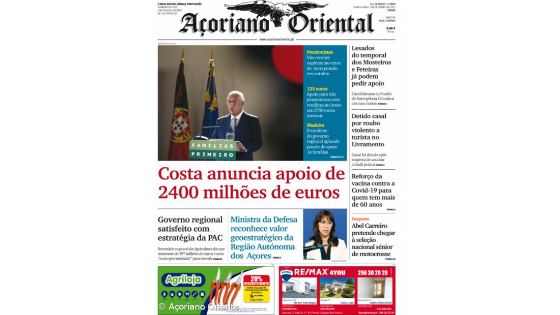 CAPA AO 7 SETEMBRO 2022