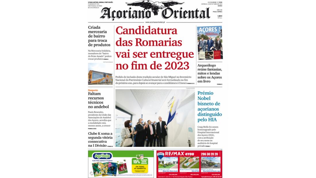 Candidatura das Romarias vai ser entregue no fim de 2023